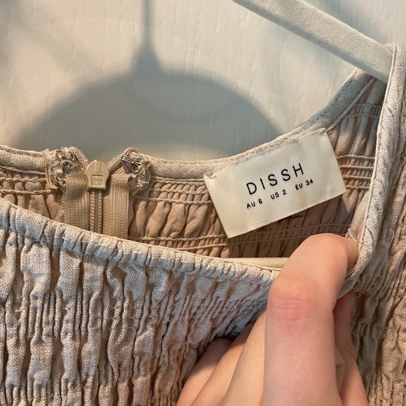 DISSH Ember Natural Linen Dress size 2 - Picture 5 of 10